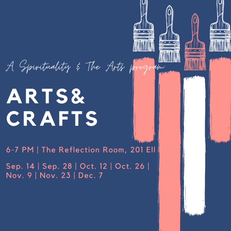 Come do some DIY arts and crafts with us! Join us in the Reflection Room, all materials and snacks provided, no experience required!