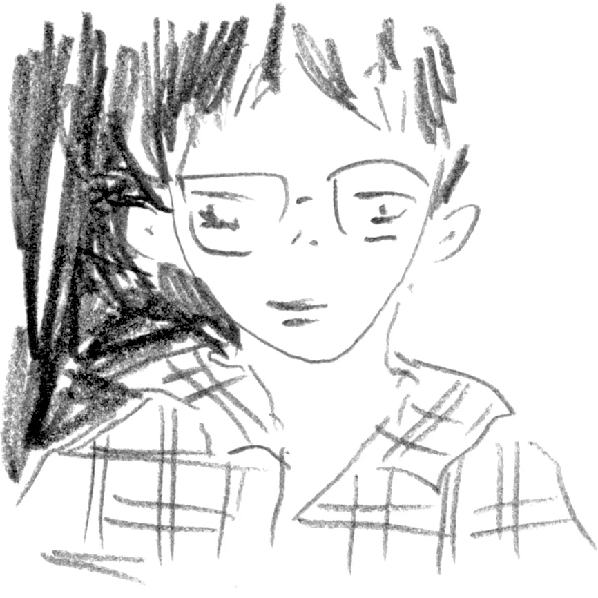 一歳の子どもを抱いていた西浩孝の肖像