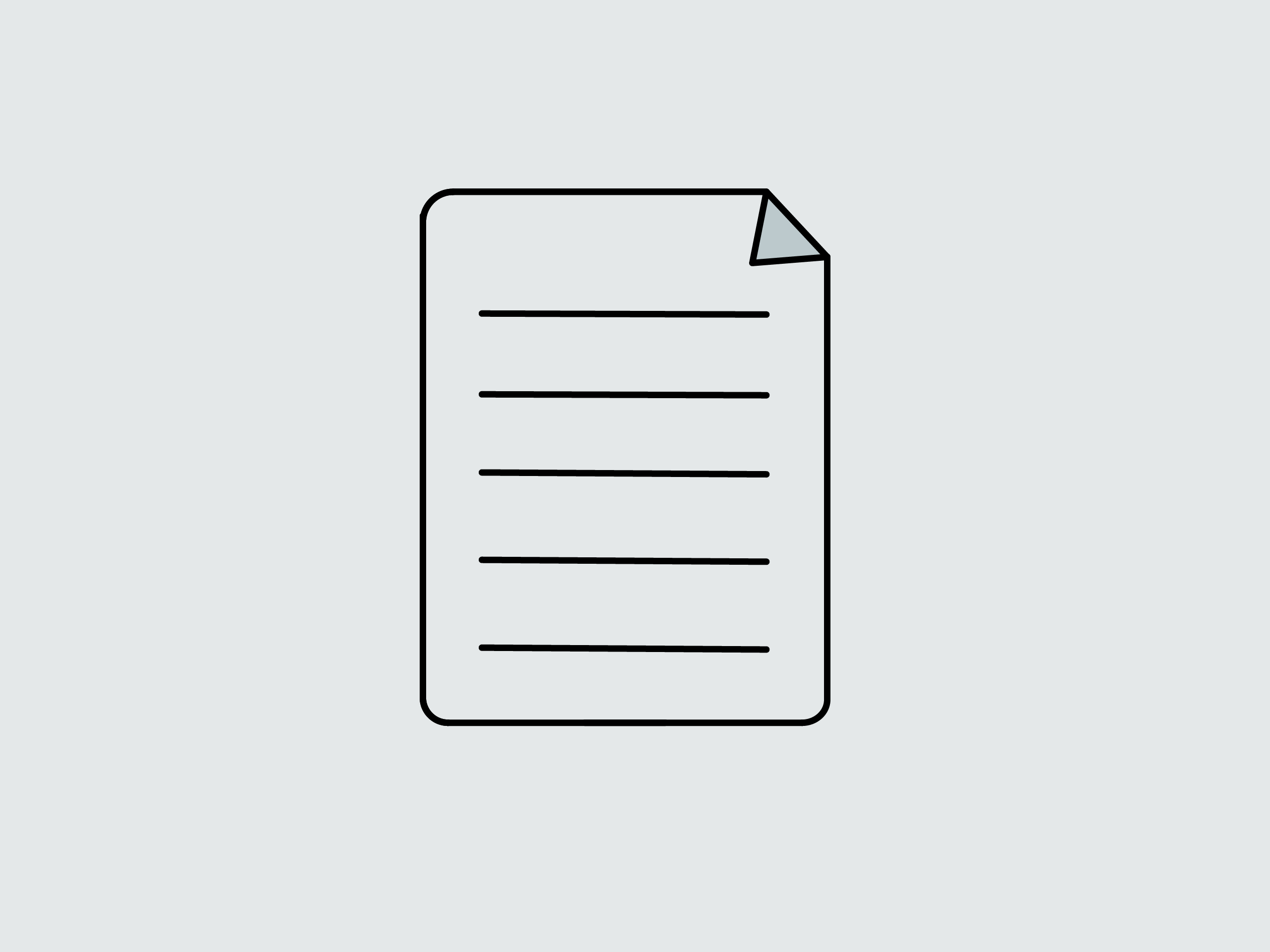 Icon mit Liste zum Thema Impressum.