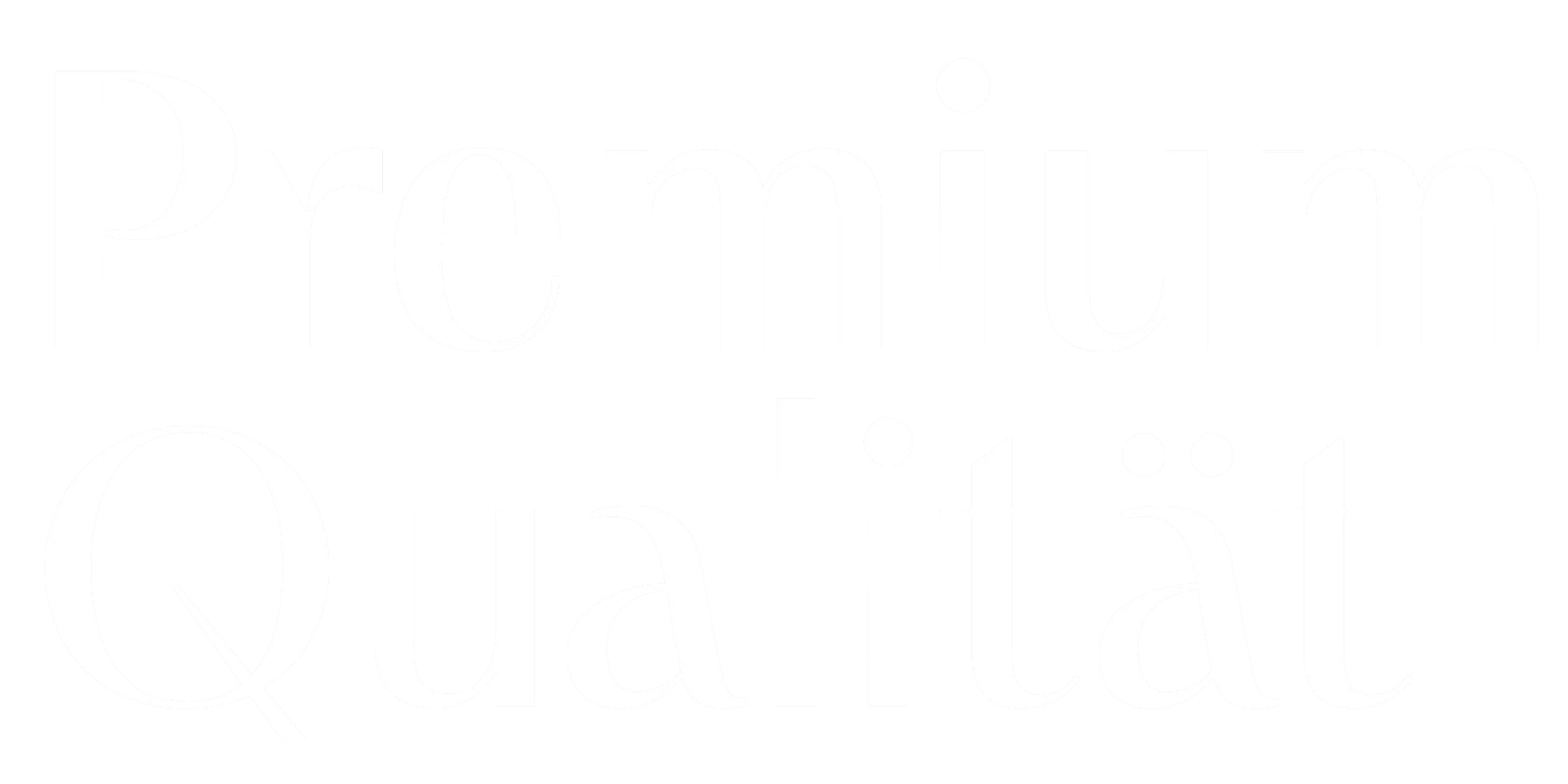 Logo mit dem Wort Premium Qualität