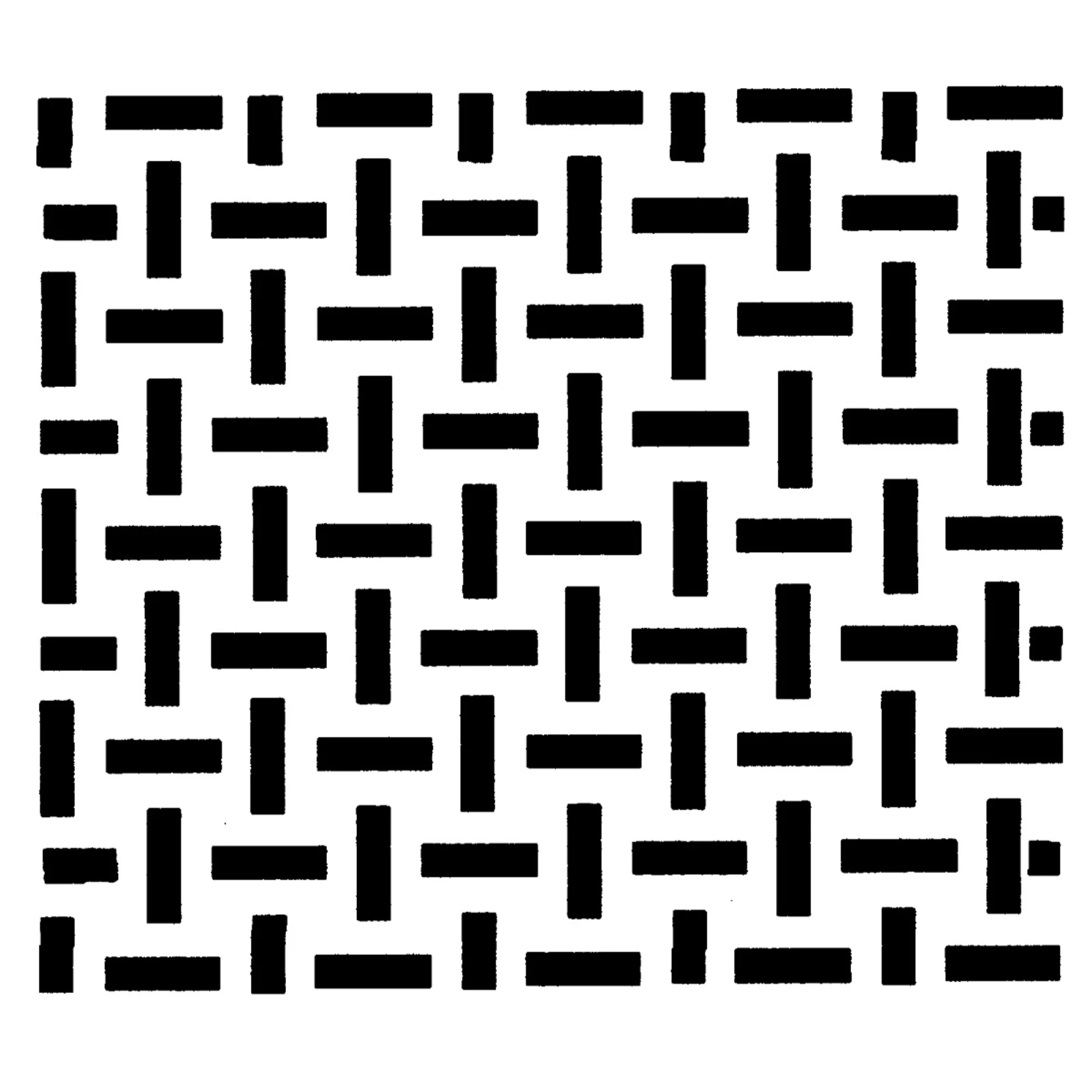 Schwarzes, geometrisches Muster aus horizontalen und vertikalen Balken auf weißem Hintergrund. Schwarzes, geometrisches Muster aus horizontalen und vertikalen Balken auf weißem Hintergrund.