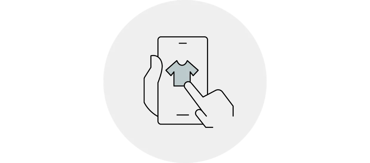 Icon mit einem Handy zum Thema App herunterladen.