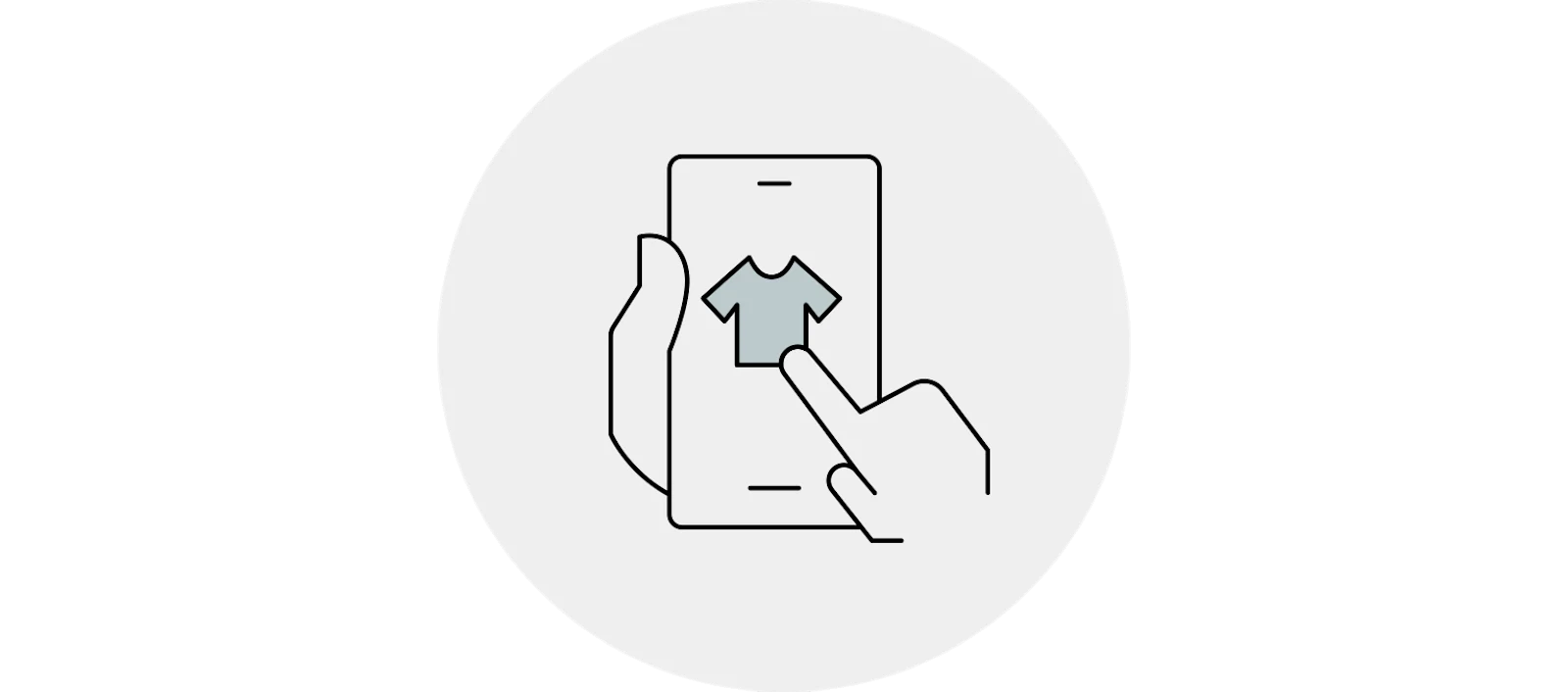 Icon mit einem Handy zum Thema App herunterladen.