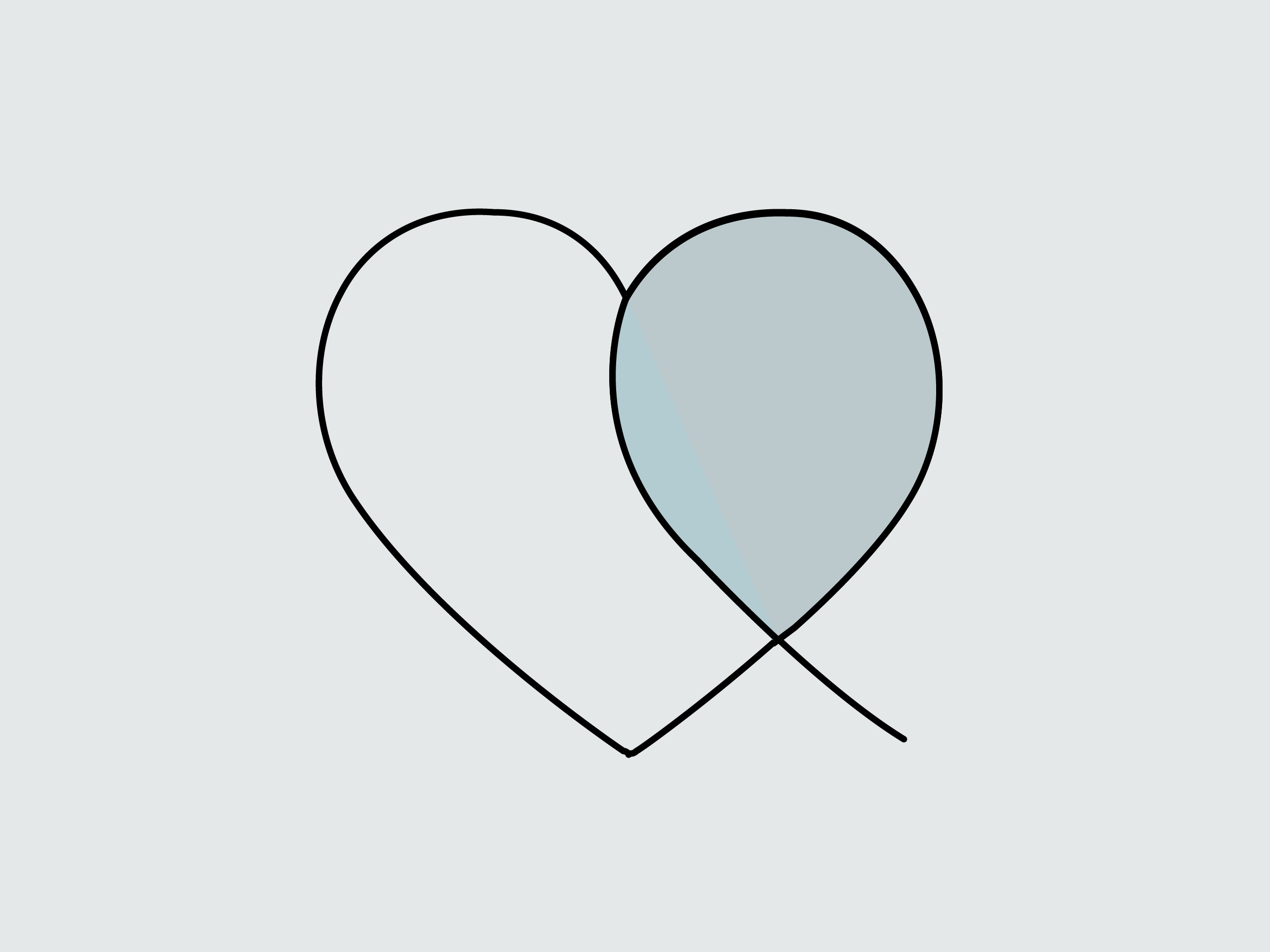 Icon mit Herz zum Thema Kleiderspende.