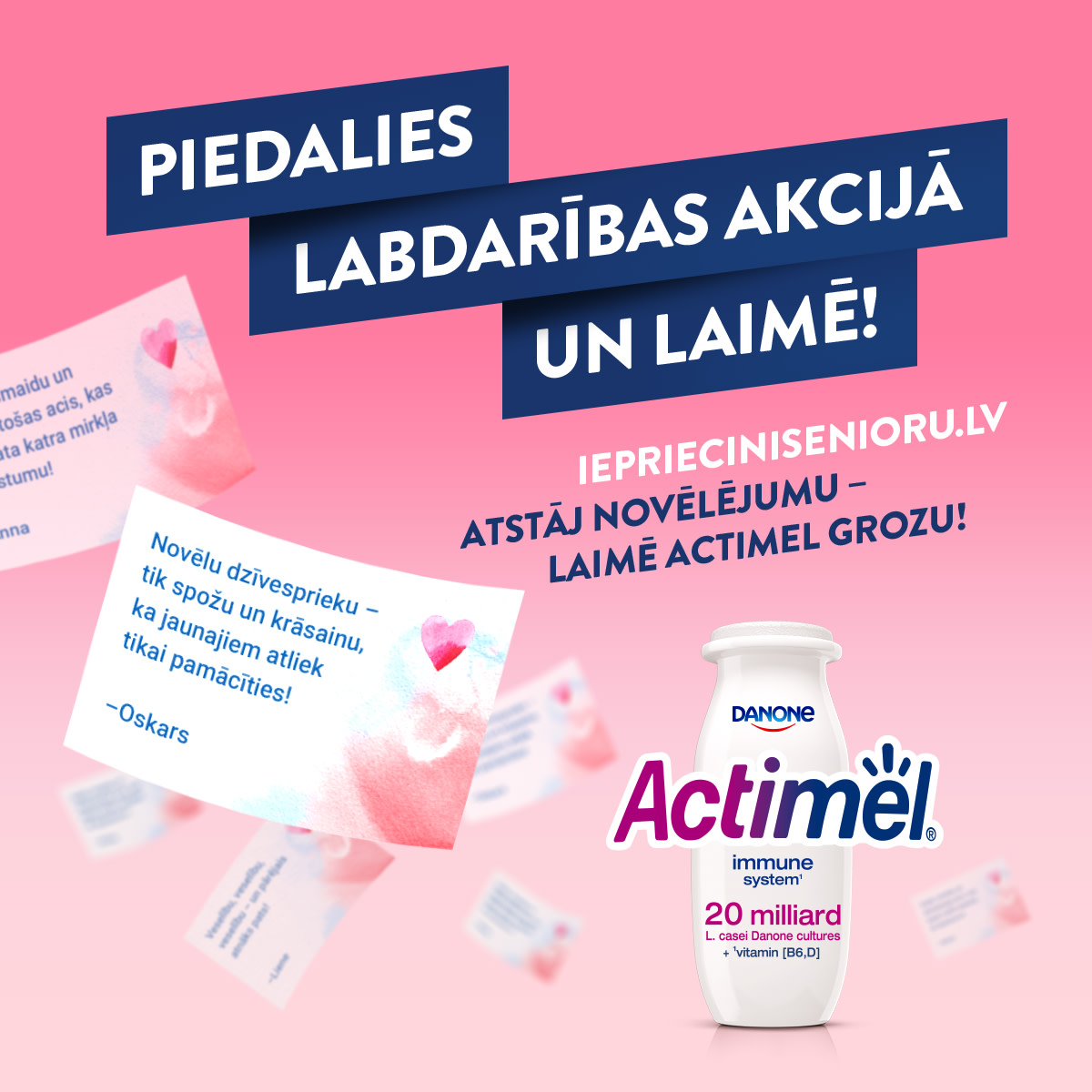 Actimel Ziemassvetku novelejumi KVADRATS