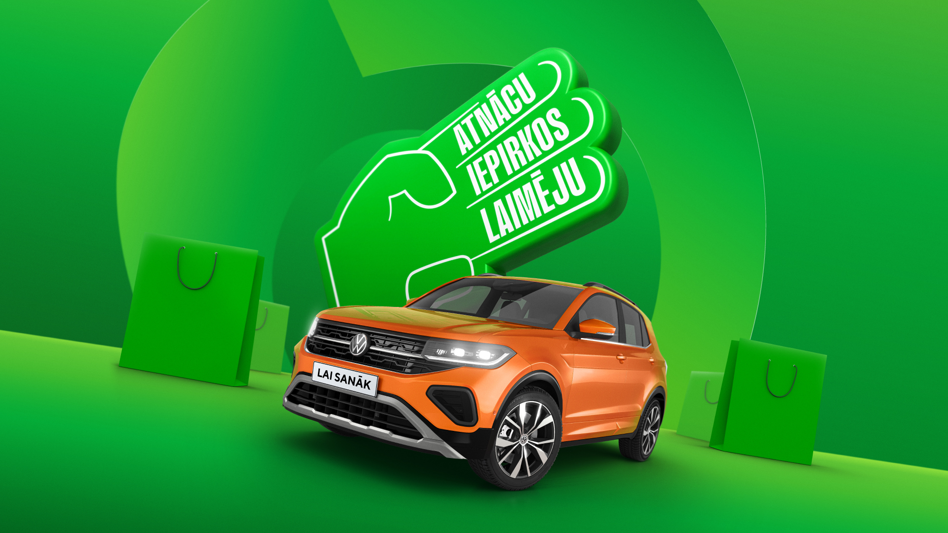 Atnācu, iepirkos, laimēju!