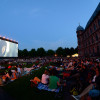 Screening of "Schauburg" cinema at Schloss Gottesaue in Karlsruhe