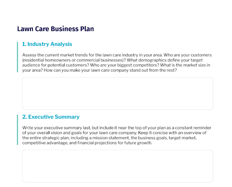 Image 7 for Lawn Care Business Plan Template Free