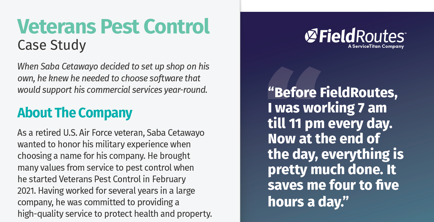 Veterans Pest Control Case Study