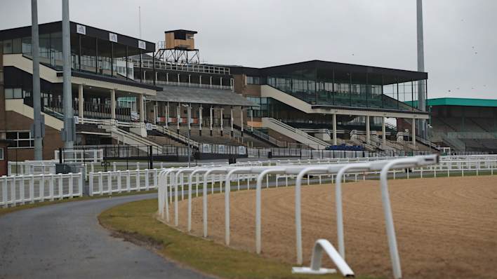 So far all racing events are to be held behind closed doors as seen here at Newcastle.