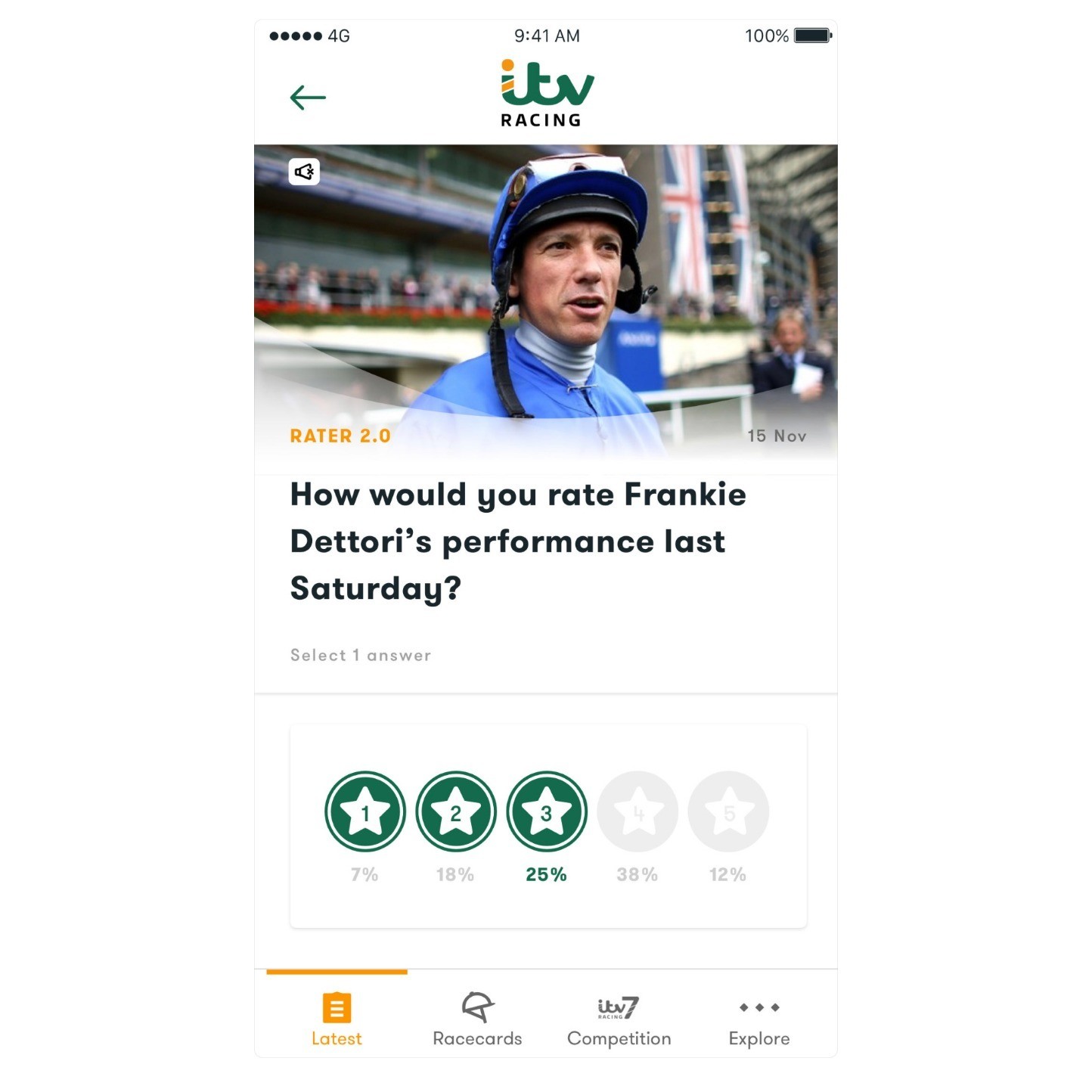 download the new and improved itv racing app racing