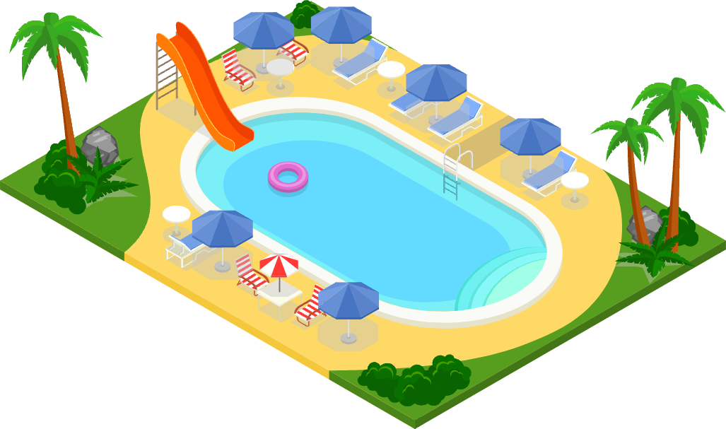 swimming pool illustration