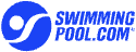 Stacked White Swimming Pool Logo