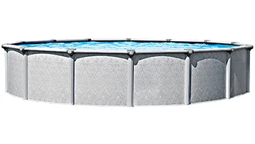 Fantasy round above-ground pool