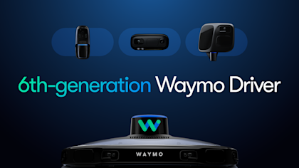 Waymo's 6th-Generation Sensors featuring lidar, cameras, and radar. 