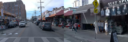 A photo of mannequins in Los Angeles' Fashion District 