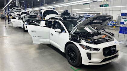 Waymo vehicle being assembled