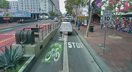 An image of the a "Safety Zone" in San Francisco