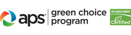 Logo ng Green energy program ng APS