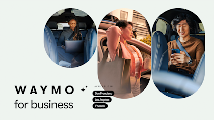 Waymo for Business available in San Francisco, Los Angeles, and Phoenix