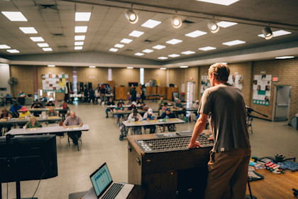 Bill teaches a Tech Tuesday class at Fairfax Senior Center in Los Angeles.