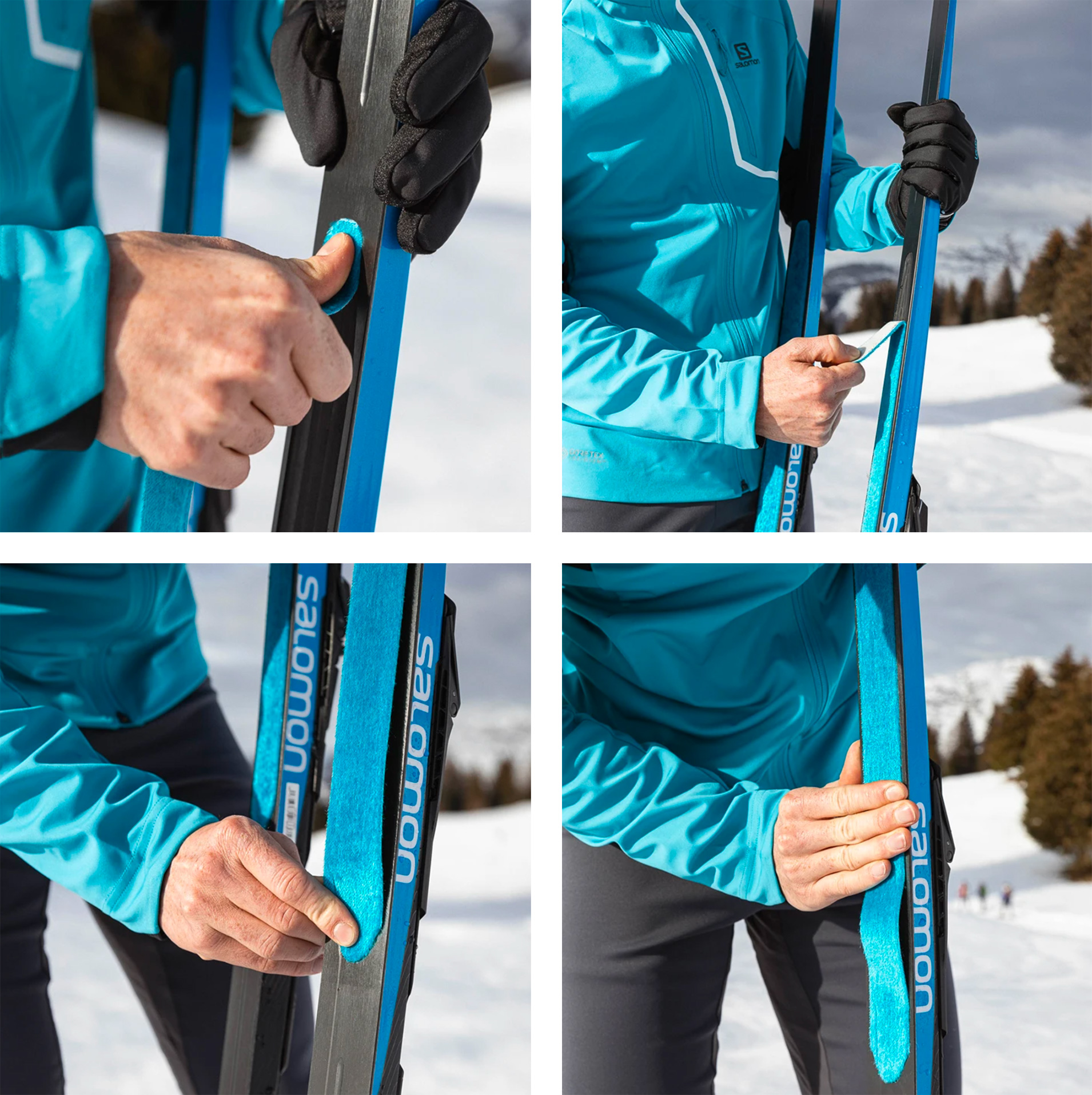 salomon classic skin skis RC7 eSkin w/ Shift 206cm Medium This performance ski delivers easy kick and good glide. RC8 eSKIN Stiff (and Shift