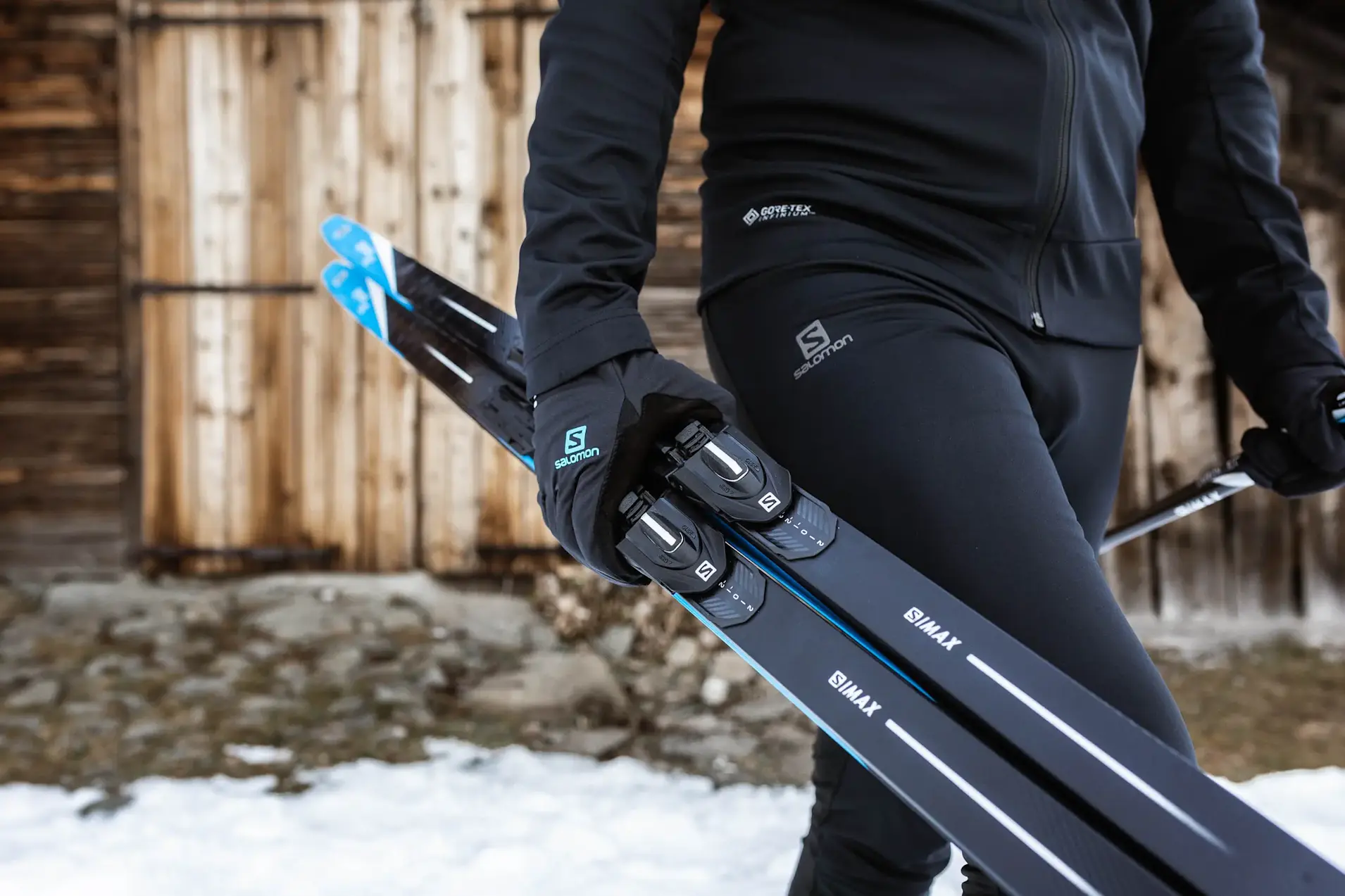 atomic、Salomon、スキーフルセット カッコイイ！SALOMON スキーセット 110cm