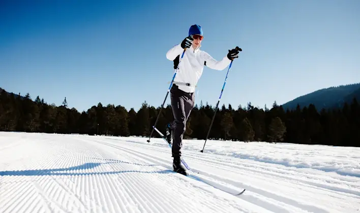 Sci Di Fondo Maglietta Divertente Design Per Uomini E Donne