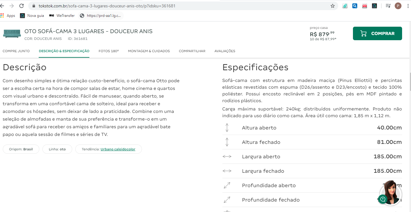 SITE ESPECIFICACAO PRODUTO