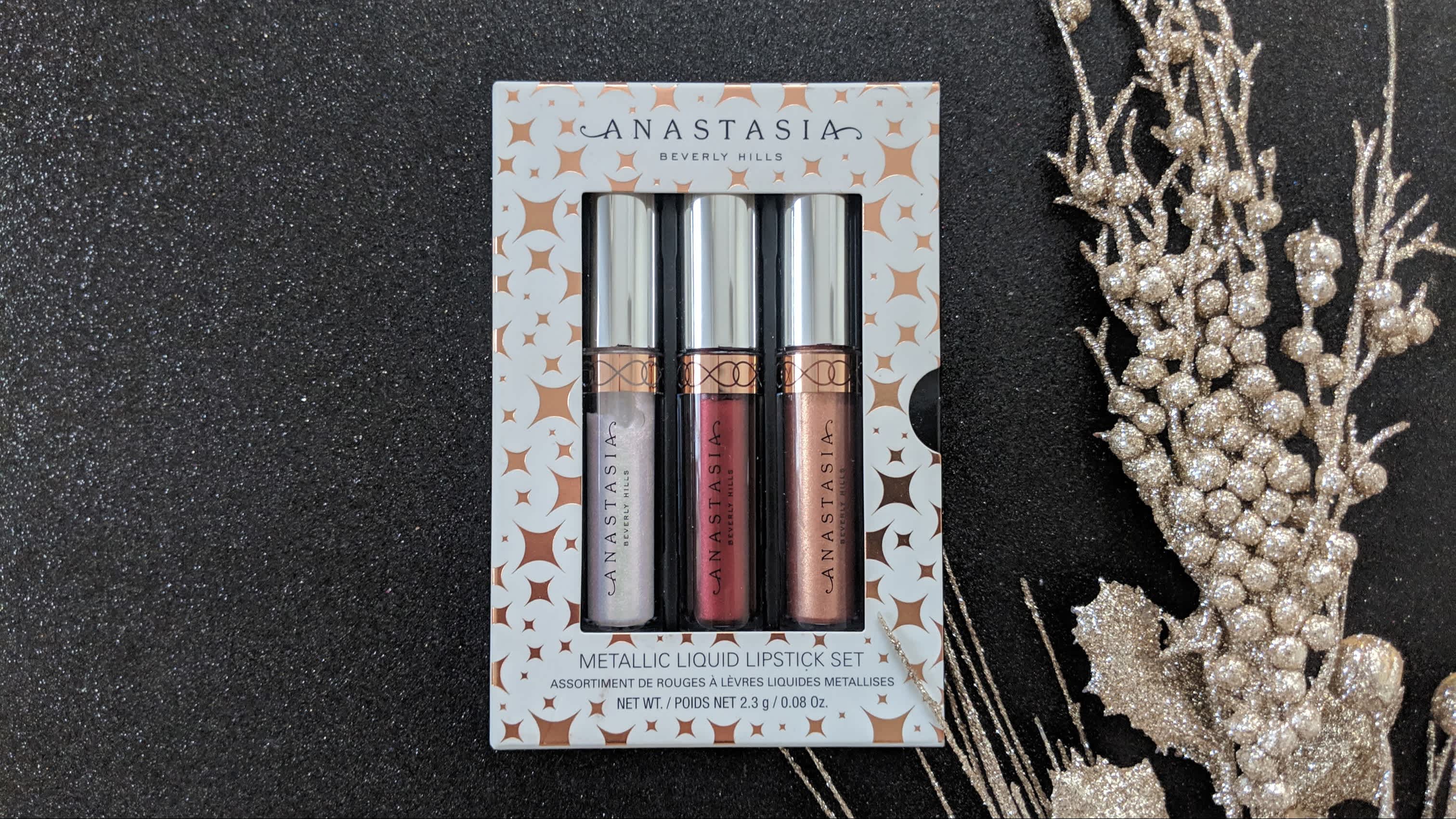 Anastasia Beverly Hills Mini Metallic Liquid Lipstick Set Review