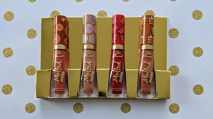 Too Faced the Sweet Smell of Christmas - Mini Melted Liquid Lipstick Set Review