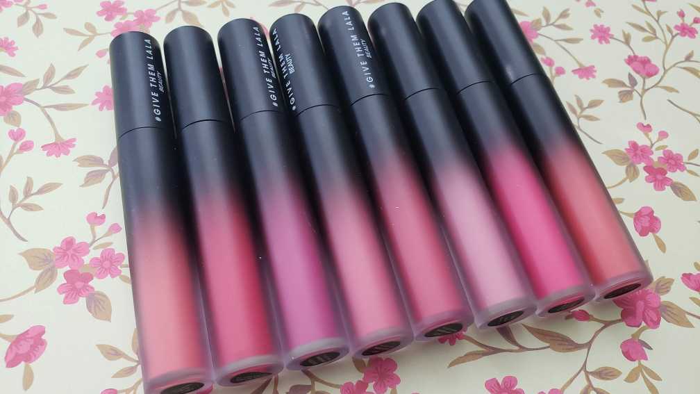 Give Them Lala Beauty Full Collection Lip Gloss and Cream Lipstick Review and Swatches
