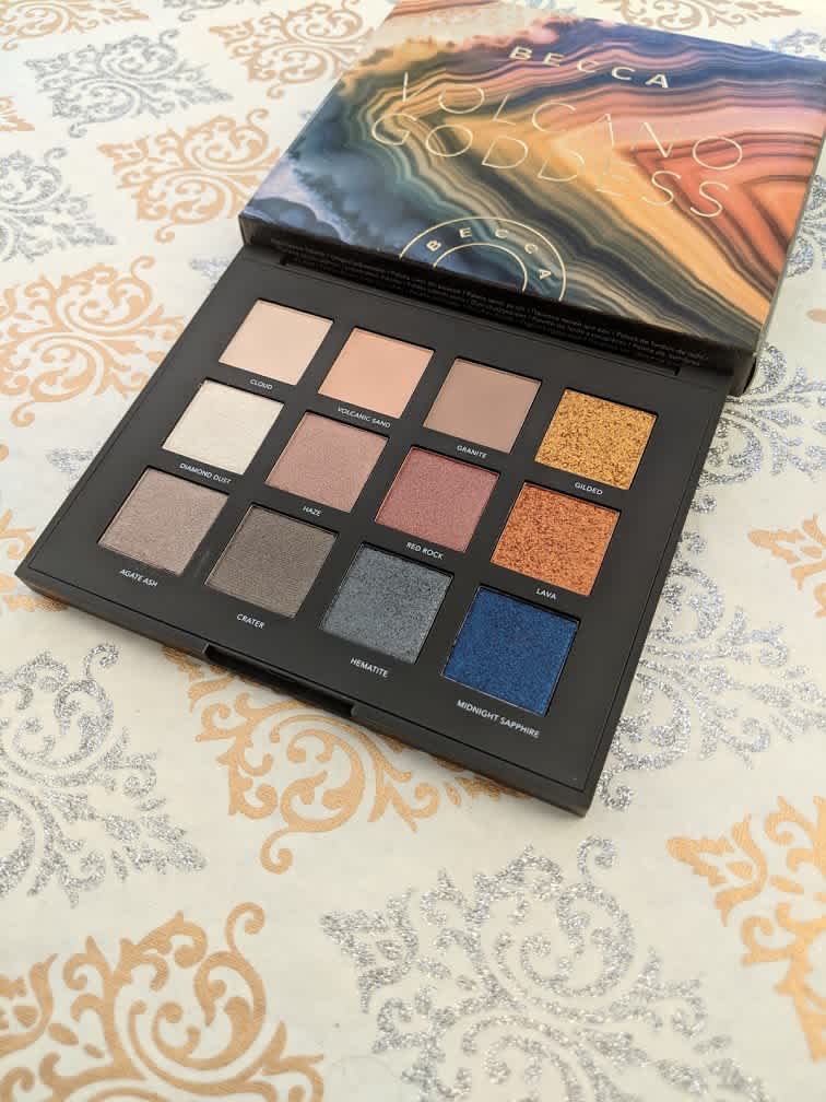 Becca Volcano Goddess Eyeshadow Palette Review and Swatches