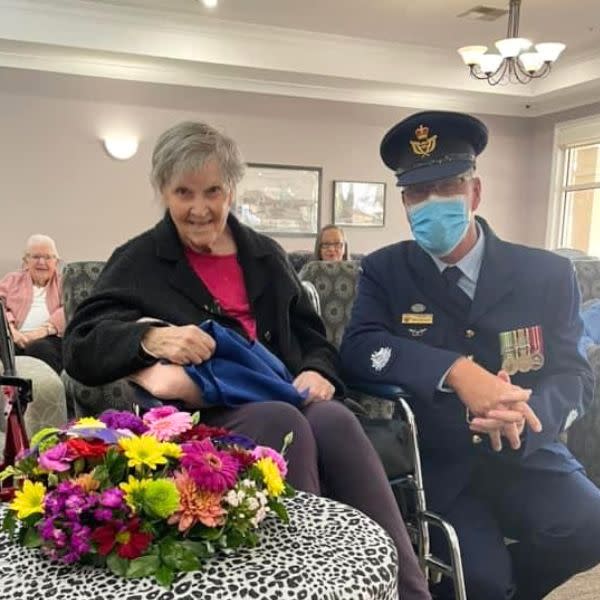 Bupa Barrabool residents enjoy a visit from the air force