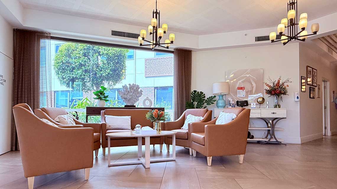 Bupa St Ives reception