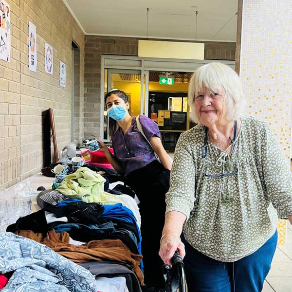 Bupa Bankstown run a swap clothing party to reduce and reuse clothes