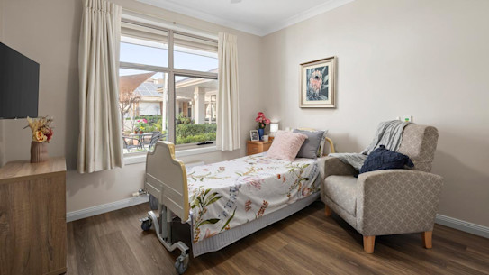 A Premium Room at Bupa Aged Care Barrabool