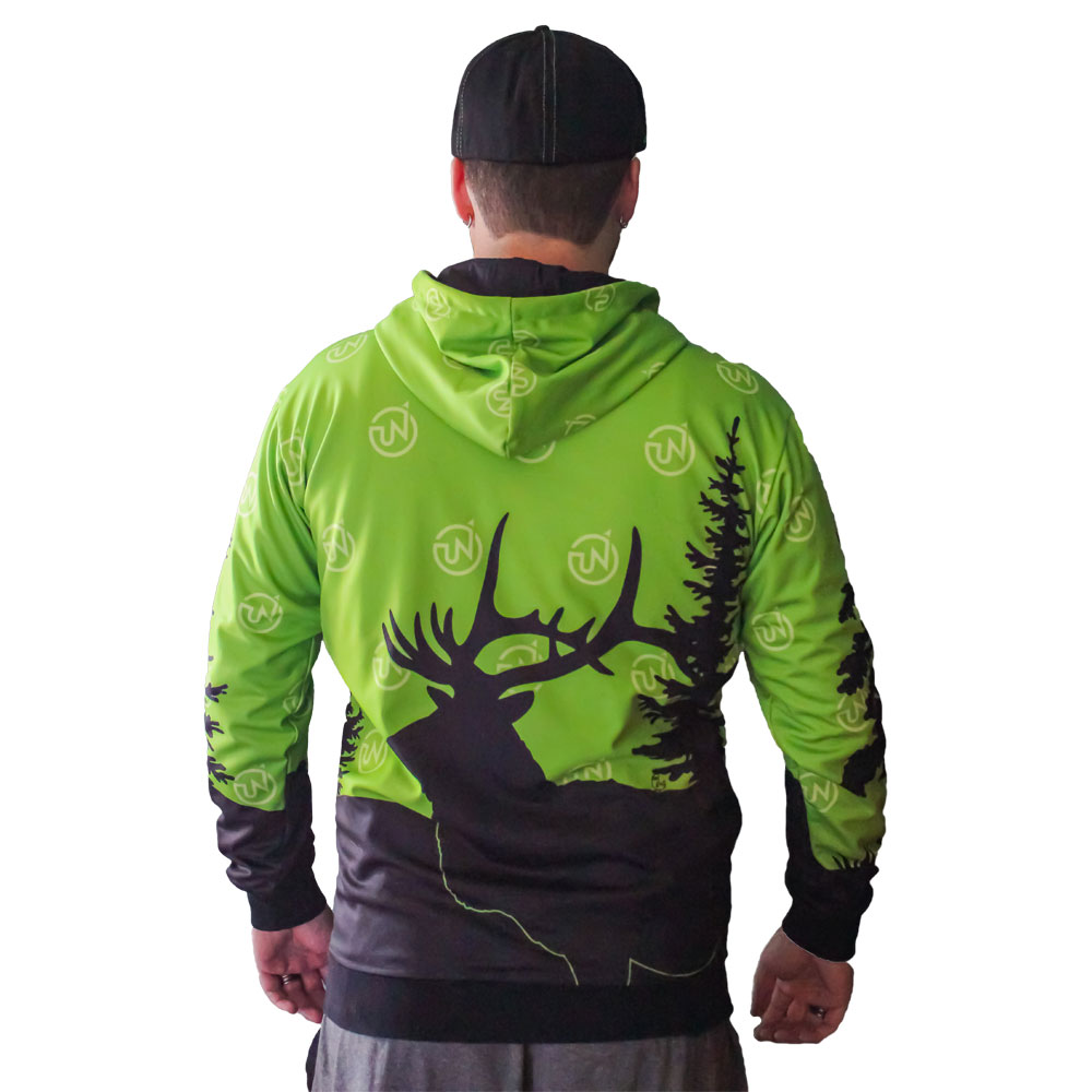 UpNorth Distribution Grassroots California Reversible Hoodie Green Back Side