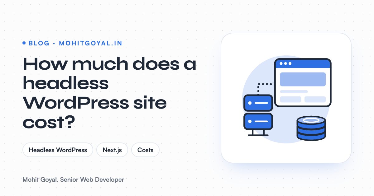 How much does a headless WordPress site cost?