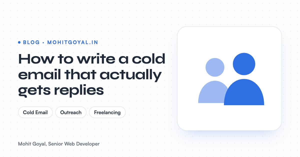 How to write a cold email that actually gets replies