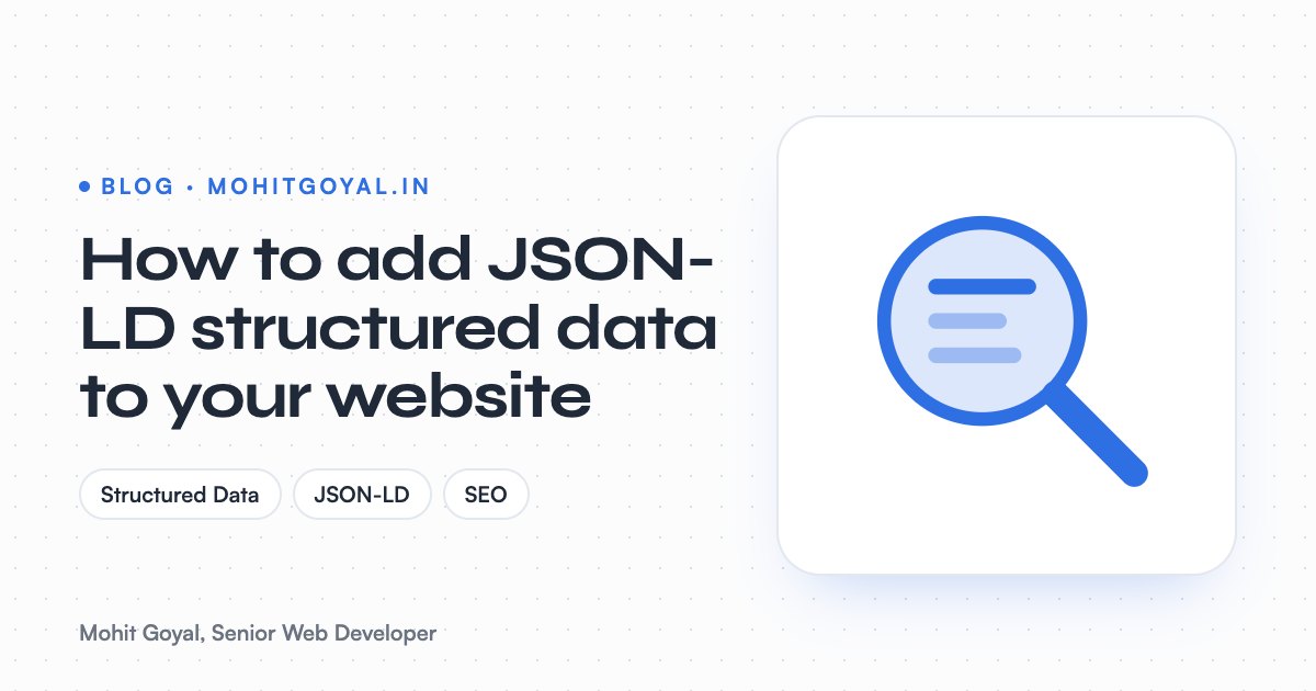 How to add JSON-LD structured data to your website