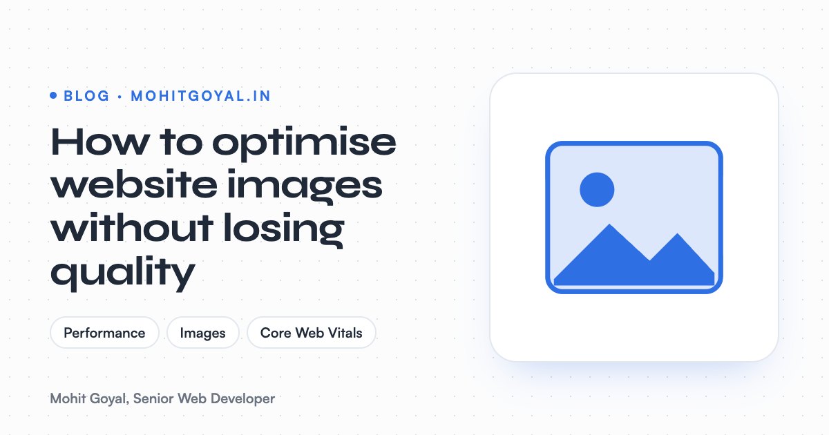 How to optimise website images without losing quality