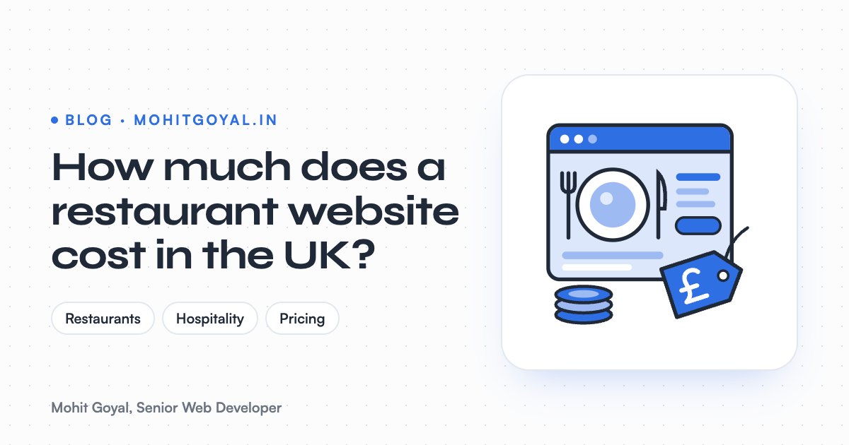 How much does a restaurant website cost in the UK?