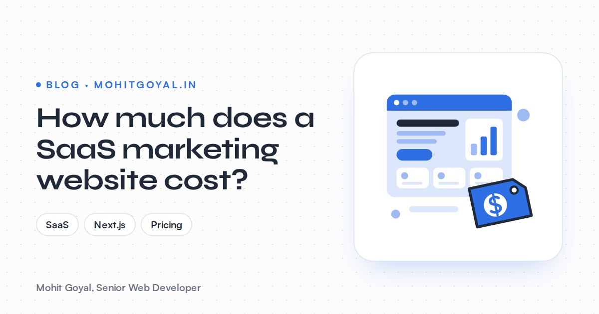 How much does a SaaS marketing website cost?