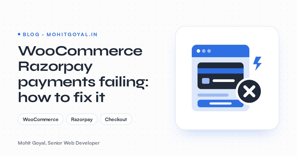 WooCommerce Razorpay payments failing: how to fix it