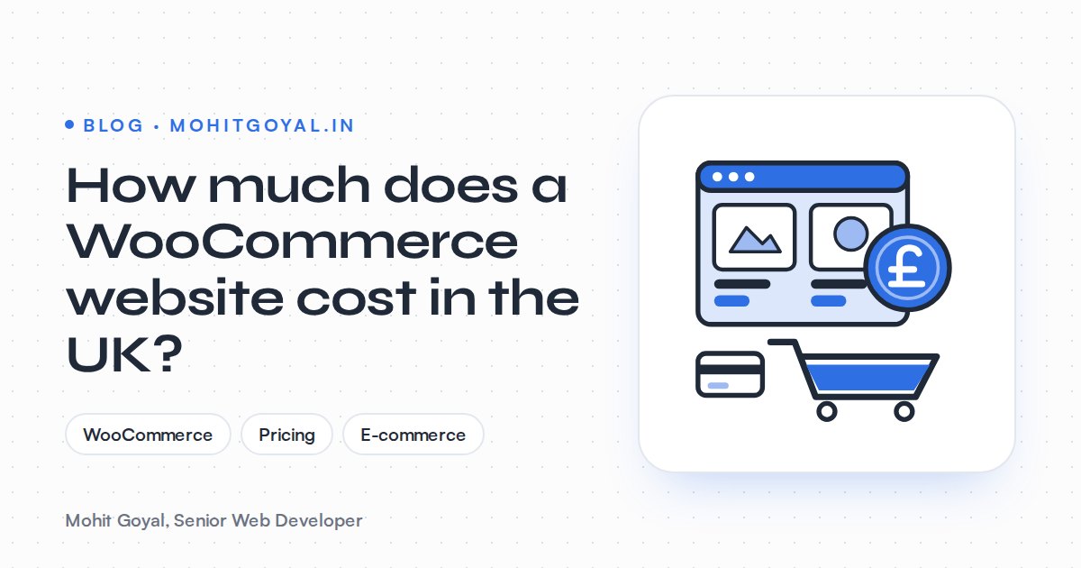 How much does a WooCommerce website cost in the UK?