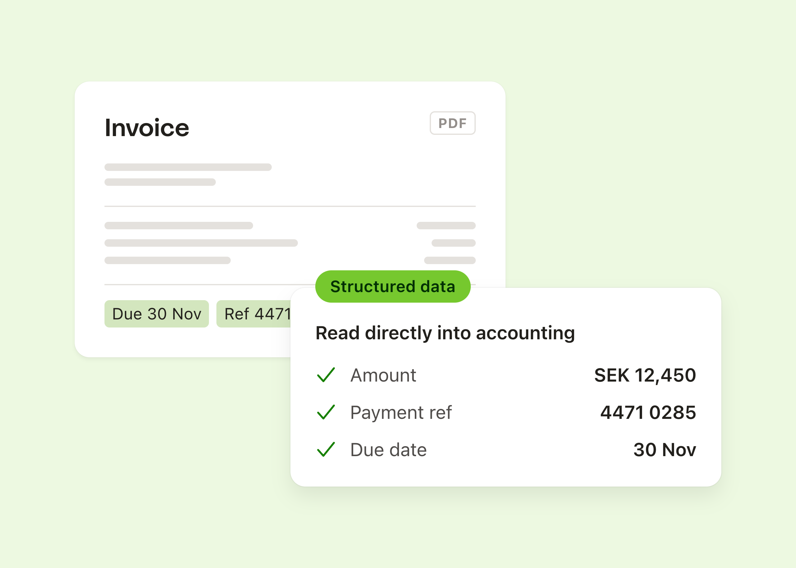 Structured data illustration