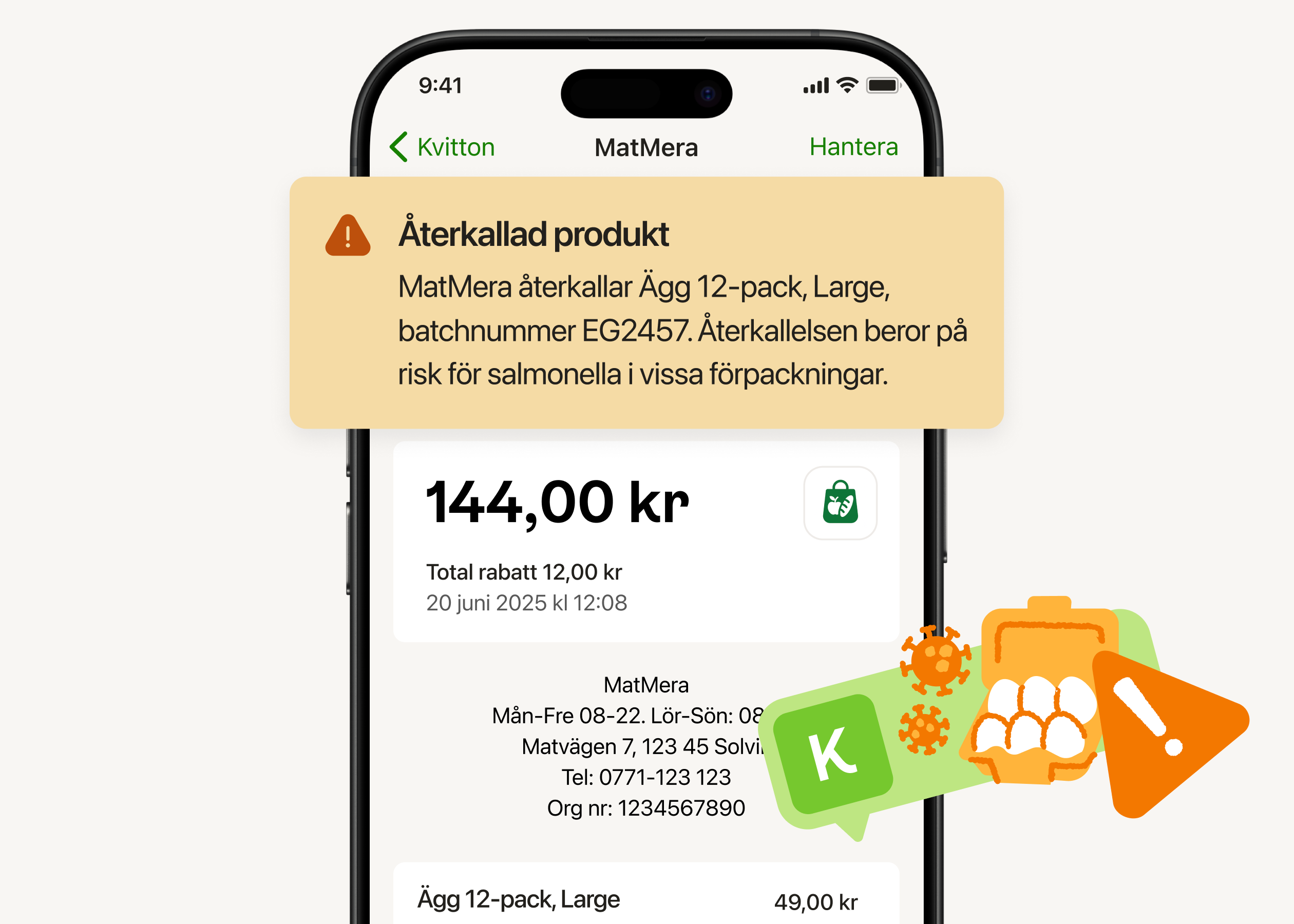 Image återkallad produkt