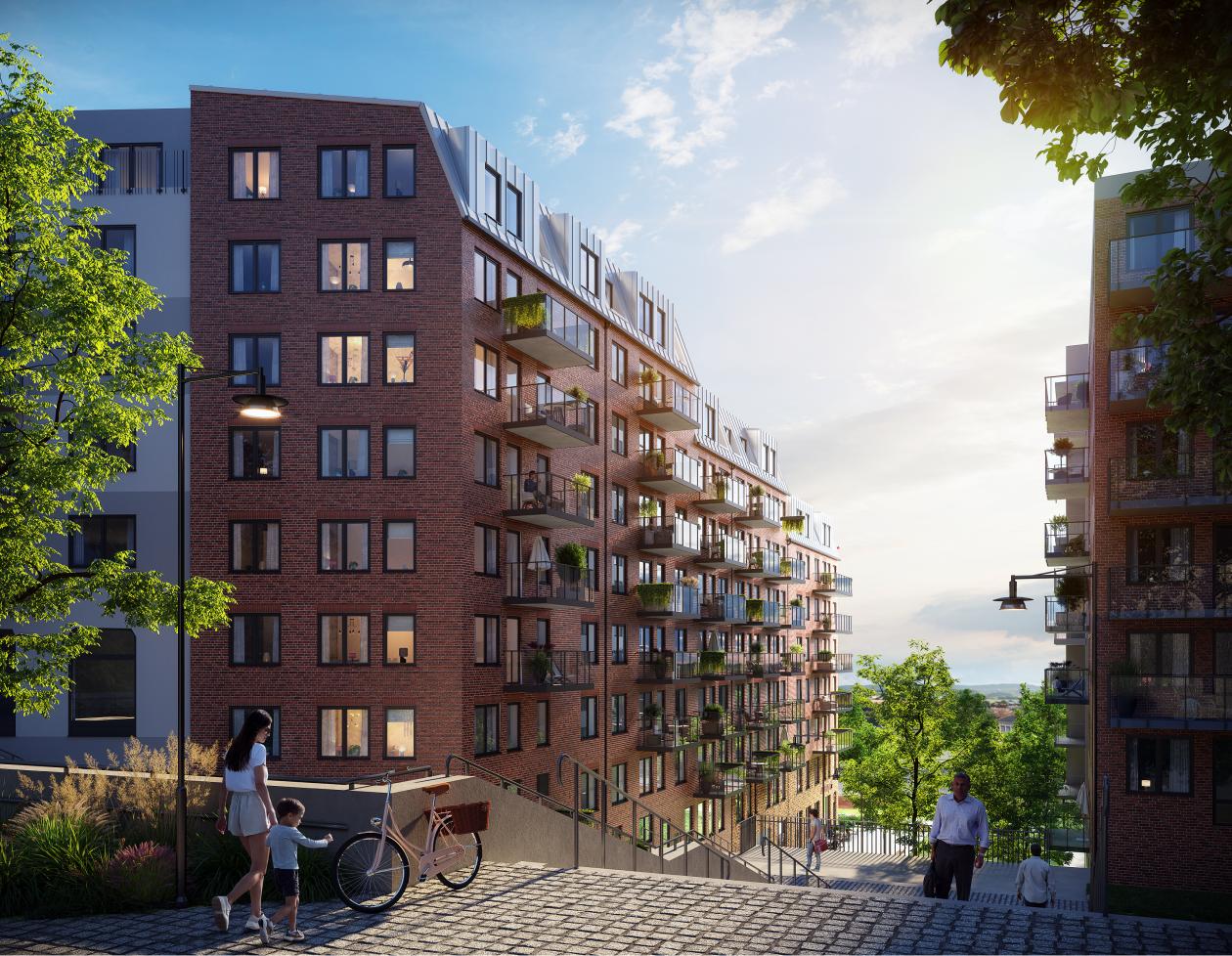 Bild från Elverket som är Obos-bostäder