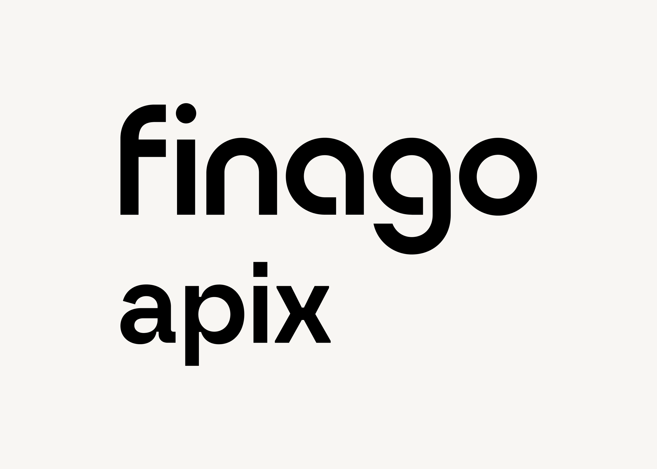 Apix logotyp på beige bakgrund
